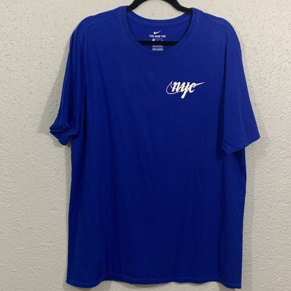 Nike NEW York City Royal Blue Screen Print Short Sleeve Tee size XL - Picture 3 of 11